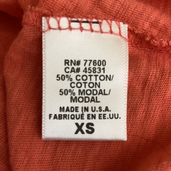 Chaser Dolman Burnout Oversized Tee in Coral - XS - Picture 5 of 6